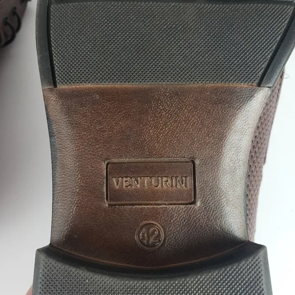 Venturini Mens Brown Leather Oxford shoes Size 43