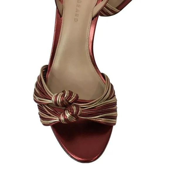 Veronica Beard Women Sandals  Metallic Knot In Gold Bronze Mix Color gi13