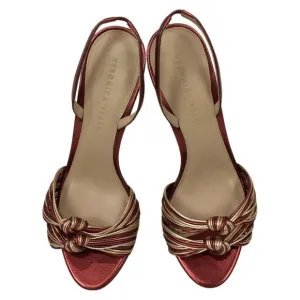 Veronica Beard Women Sandals  Metallic Knot In Gold Bronze Mix Color gi13