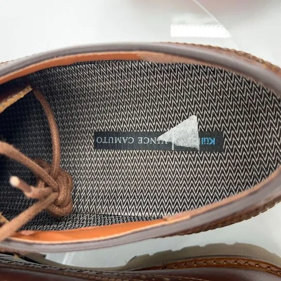 Vince Camuto Kaori Wingtip Oxford Mens Size 13 Brown Leather Lace Up Dress Shoes