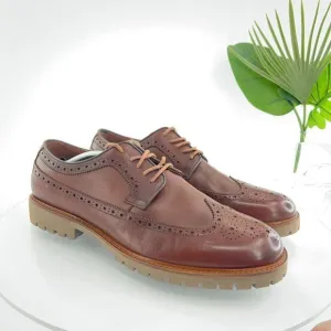 Vince Camuto Kaori Wingtip Oxford Mens Size 13 Brown Leather Lace Up Dress Shoes