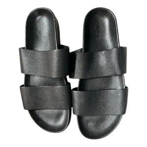 Vince Women’s Black Leather Sandals 10