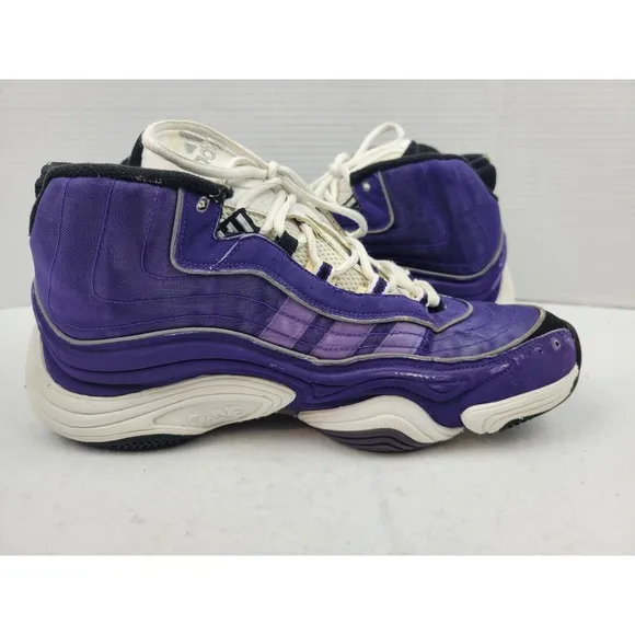 Vintage 1998 Adidas EQT KB8 2 KOBE Bryant Mamba Shoes Size 13 Laker Purple *READ