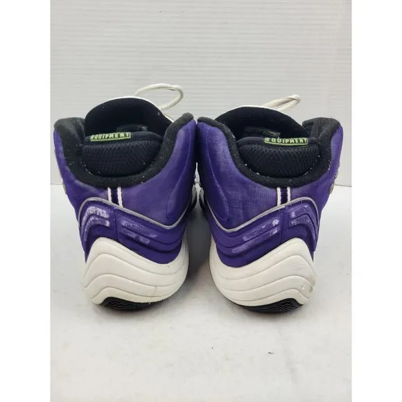 Vintage 1998 Adidas EQT KB8 2 KOBE Bryant Mamba Shoes Size 13 Laker Purple *READ