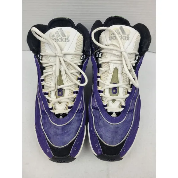 Vintage 1998 Adidas EQT KB8 2 KOBE Bryant Mamba Shoes Size 13 Laker Purple *READ