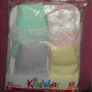 Vintage Fancy Dressey Cuff Pastel Color Socks