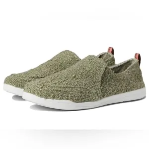 Vionic beach slip on comfort olive green walking shoes new size 6