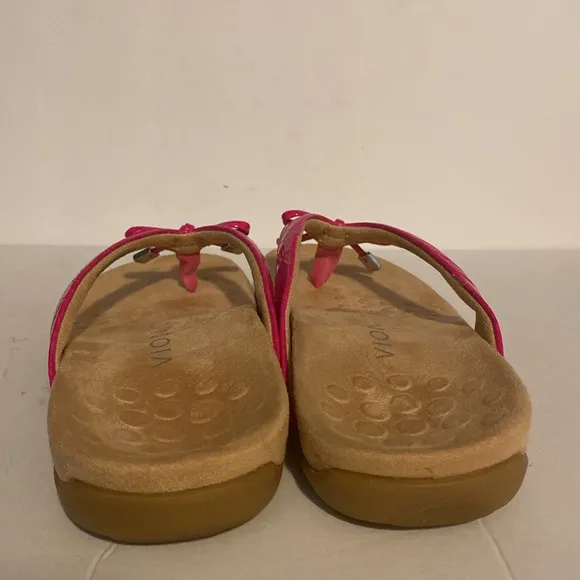 Vionic Dragonfruit Bella II Toe Post Leather Sandals