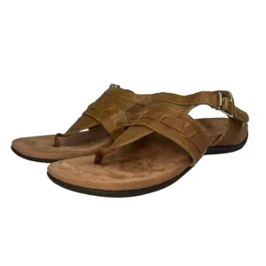 Vionic Lupe Sandals Slingback Hook And Loop Casual Shoes Brown Women 7