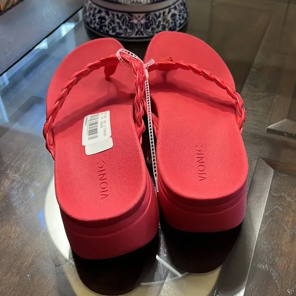 VionicKenji Braided Toe Post Platform Sandals