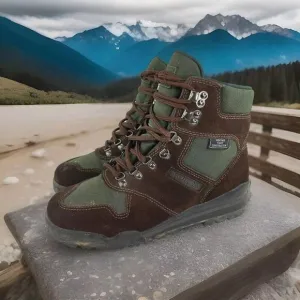 VTG Merrell Nova GTX II Hiking Boots US 7 Men's Brown Green VTG Outdoor Boot