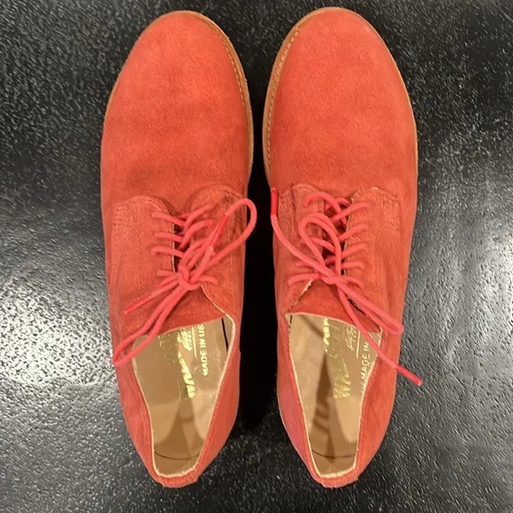 Walk Over Men’s Lace Up Pink Suede Leather Shoes Size 9
