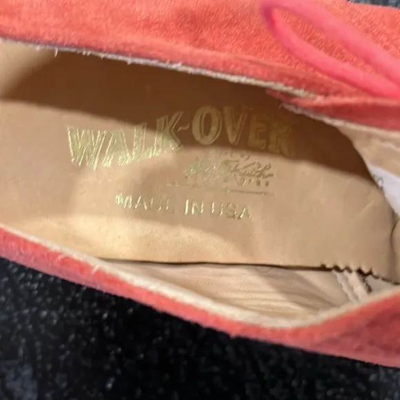 Walk Over Men’s Lace Up Pink Suede Leather Shoes Size 9
