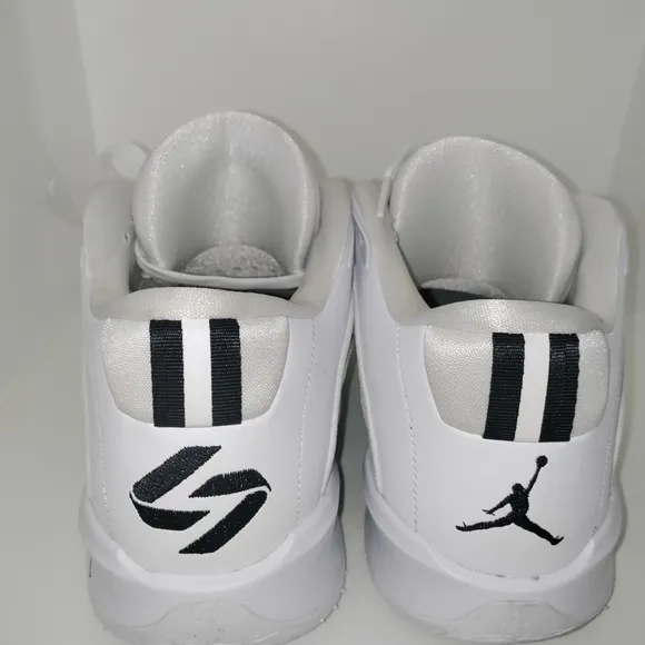 White and Green Athletic Sneakers