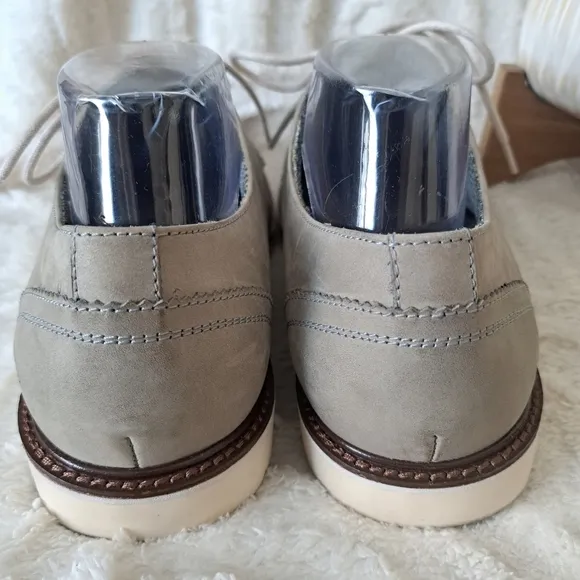 Wolverine Clapton Oxford Shoes Leather Grey Lace Up Dressy Casual Men's 10