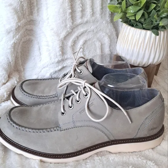 Wolverine Clapton Oxford Shoes Leather Grey Lace Up Dressy Casual Men's 10