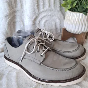 Wolverine Clapton Oxford Shoes Leather Grey Lace Up Dressy Casual Men's 10