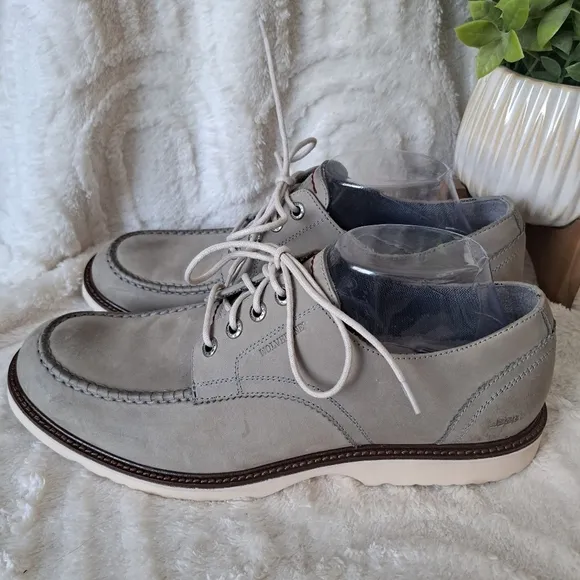 Wolverine Clapton Oxford Shoes Leather Grey Lace Up Dressy Casual Men's 10