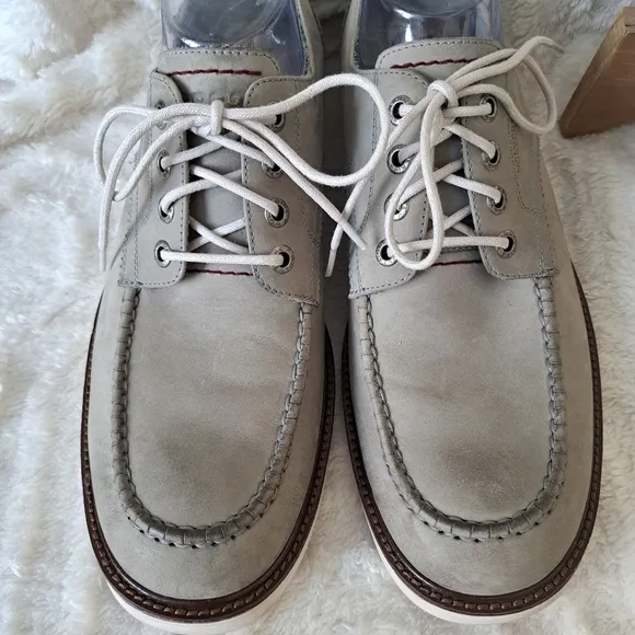 Wolverine Clapton Oxford Shoes Leather Grey Lace Up Dressy Casual Men's 10