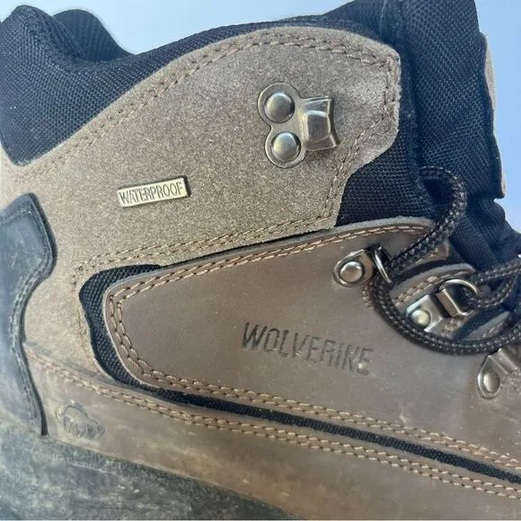 Wolverine Men's Waterproof Hiking Boots Brown/Black Size 11M Lace Up