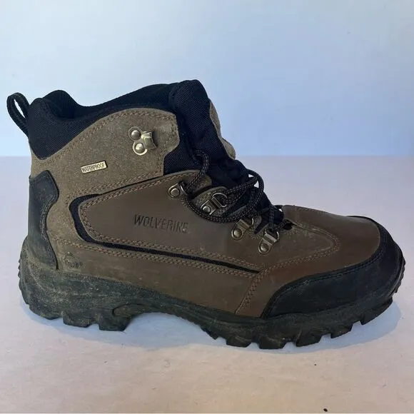 Wolverine Men's Waterproof Hiking Boots Brown/Black Size 11M Lace Up