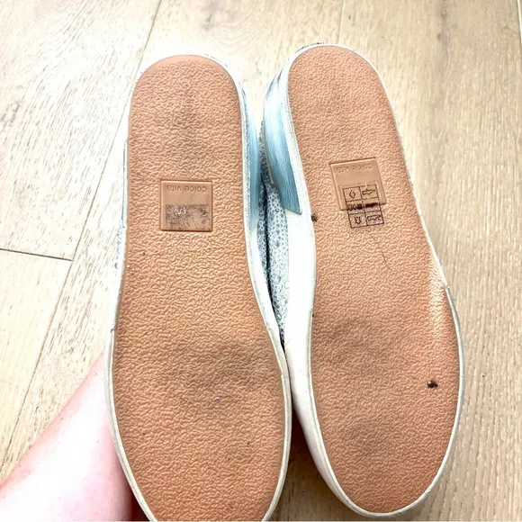 Women's Beige Sneakers with Rhinestone Detailing