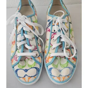 Women's Coach multi color sneakers