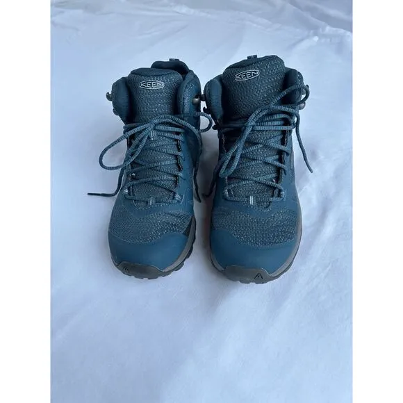 Women's Keen Dry Waterproof Blue Hiking Boots, Size 8, Brand New
