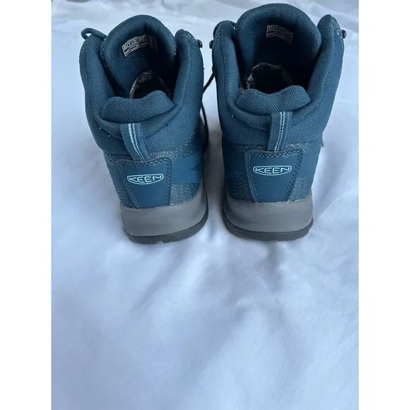 Women's Keen Dry Waterproof Blue Hiking Boots, Size 8, Brand New