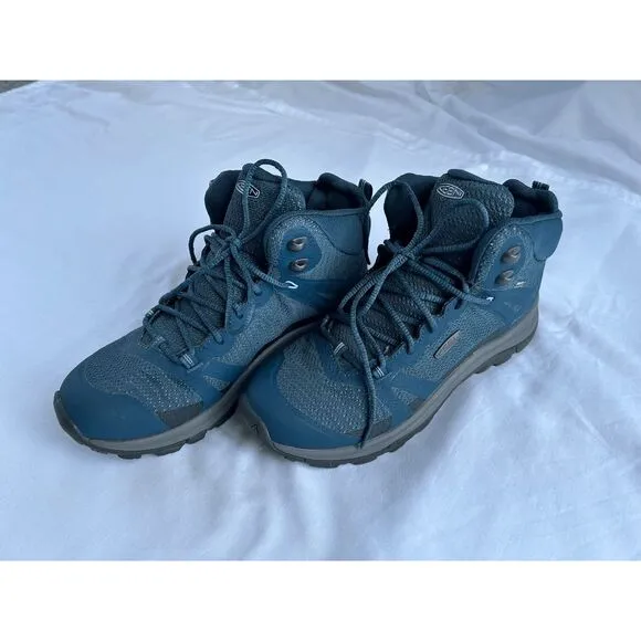 Women's Keen Dry Waterproof Blue Hiking Boots, Size 8, Brand New