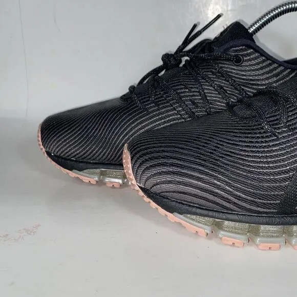 Womens Size 8 Asics Gel Quantum 360 Black Striped Sneaker Running Walking Shoes