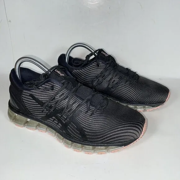 Womens Size 8 Asics Gel Quantum 360 Black Striped Sneaker Running Walking Shoes