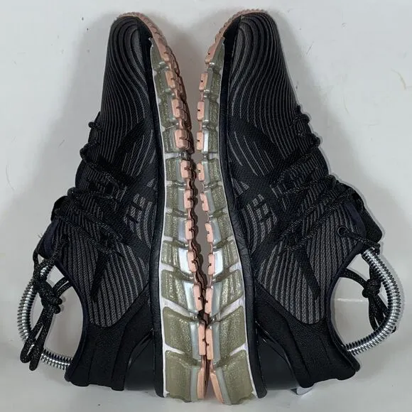 Womens Size 8 Asics Gel Quantum 360 Black Striped Sneaker Running Walking Shoes