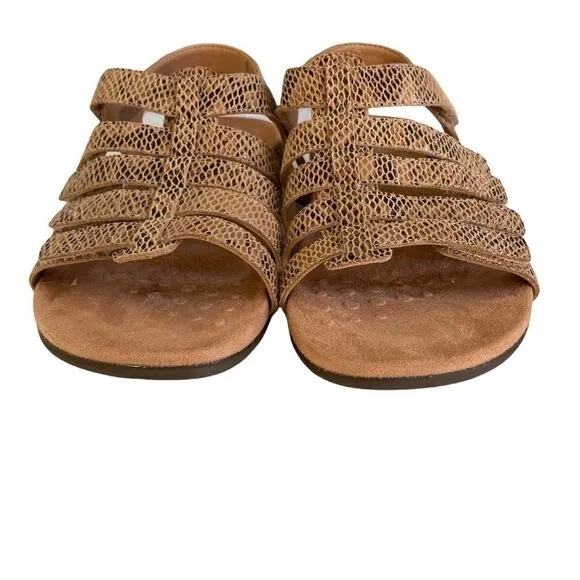 Women's Vionic Snakeskin Tan Harissa Sandals Size 6
