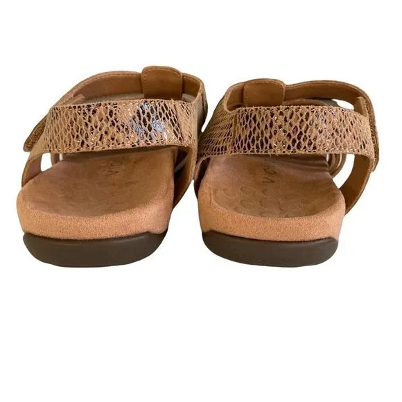 Women's Vionic Snakeskin Tan Harissa Sandals Size 6
