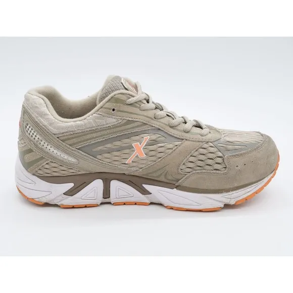 Xelero XPS Walking Shoes Womens 9.5 Gray Suede Plantar Fasciitis Comfort Sneaker