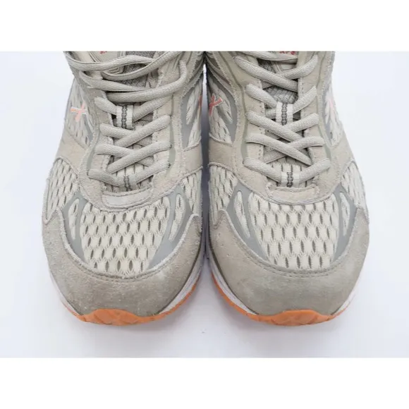 Xelero XPS Walking Shoes Womens 9.5 Gray Suede Plantar Fasciitis Comfort Sneaker
