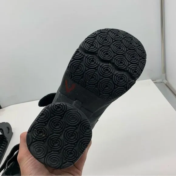 Z-Coil Sidewinder Womens 10 Pain Relief Orthotic Sandals Shoe Black Spring Pump