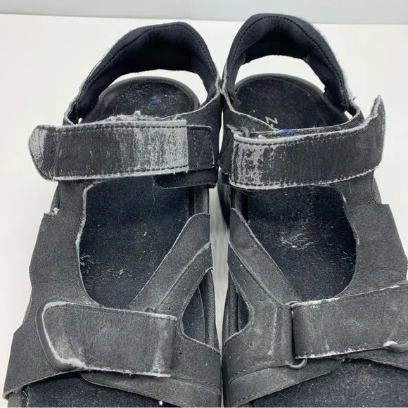 Z-Coil Sidewinder Womens 10 Pain Relief Orthotic Sandals Shoe Black Spring Pump
