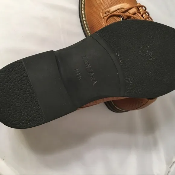 Zanzara MEN’S LEATHER LACE DRESS SHOES SIZE 10.5
