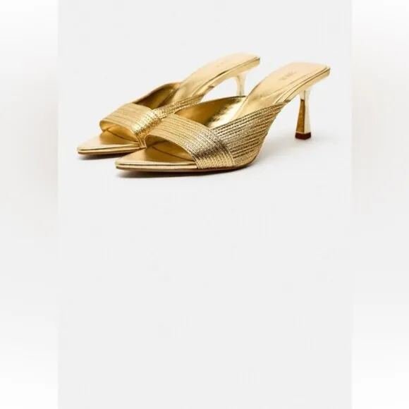 ZARA METALLIC SANDALS